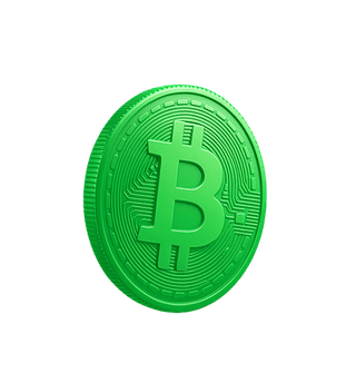 Visualisasi data analitik pasar kripto dalam bentuk kartu mengambang